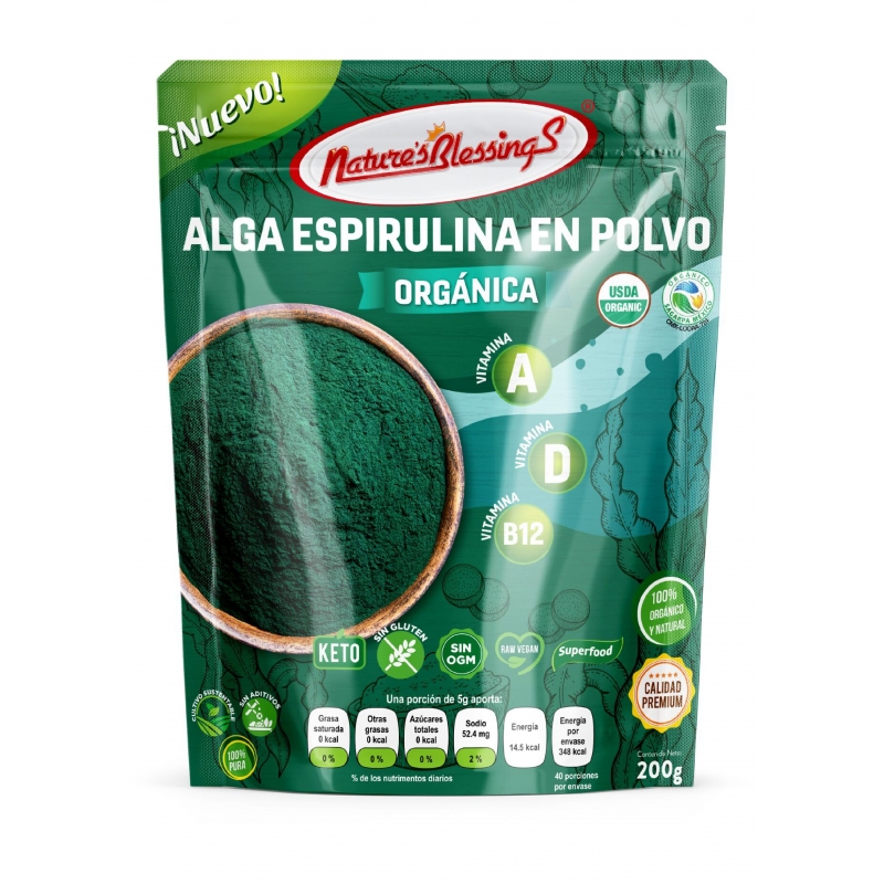 alga espirulina en polvo organico