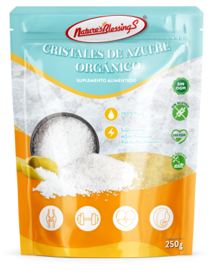 Azufre Organico puro  premium cristales  MSM 250 g