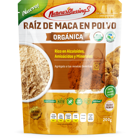 Raíz de Maca Orgánica Gold en polvo 200g