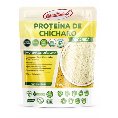 PROTEINA DE CHICHARO ORGANICO 80%