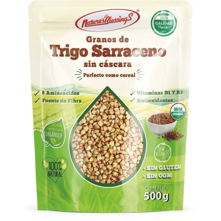 Granos de Trigo Sarraceno o Alforfón Orgánico 500g