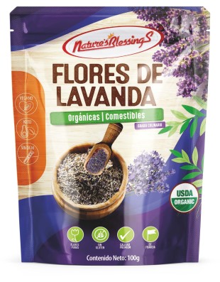 Flores de Lavanda grado culinario orgánica100g