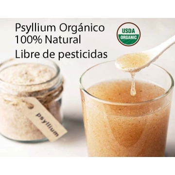 Psyllium Husk entero puro Organico Pantago 200g