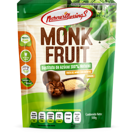 Azucar de Fruta de Monje Monk Sugar 500g Dorada
