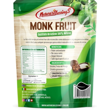 Azucar de Fruta de Monje Monk Sugar500g Blanca