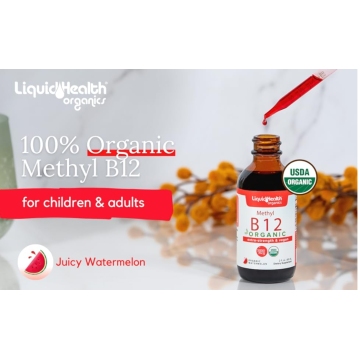 Vitamina B12 Organica gotas de metilcobalamina 5000 mcg 60ml