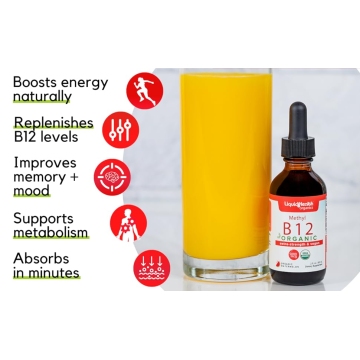 Vitamina B12 Organica gotas de metilcobalamina 5000 mcg 60ml