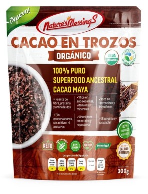 copia de copy of Nibs de Cacao o trozos de cacao Organico Raw 400g